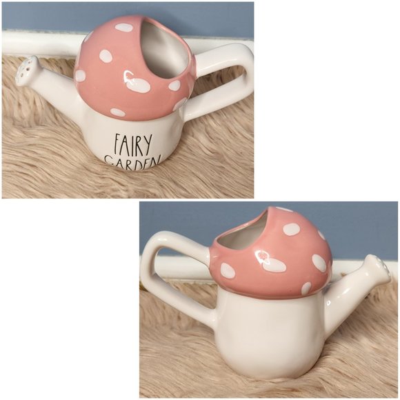 NWOT RAE DUNN "FAIRY GARDEN" MUSHROOM WATERING CAN - Picture 2 of 3